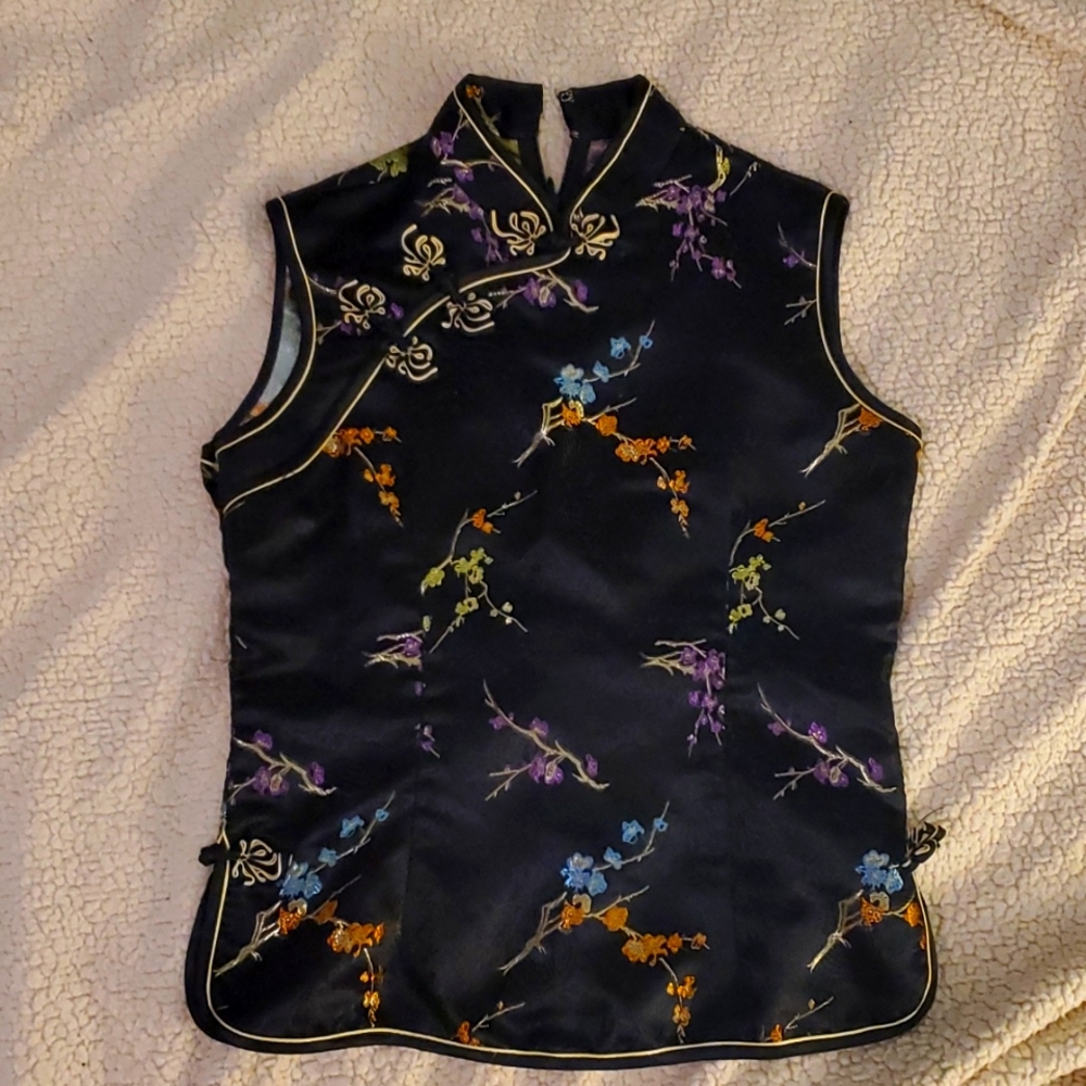 Black Traditional Chinese Top